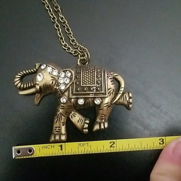 Bronze Elephant Necklace - Picture 7 of 7